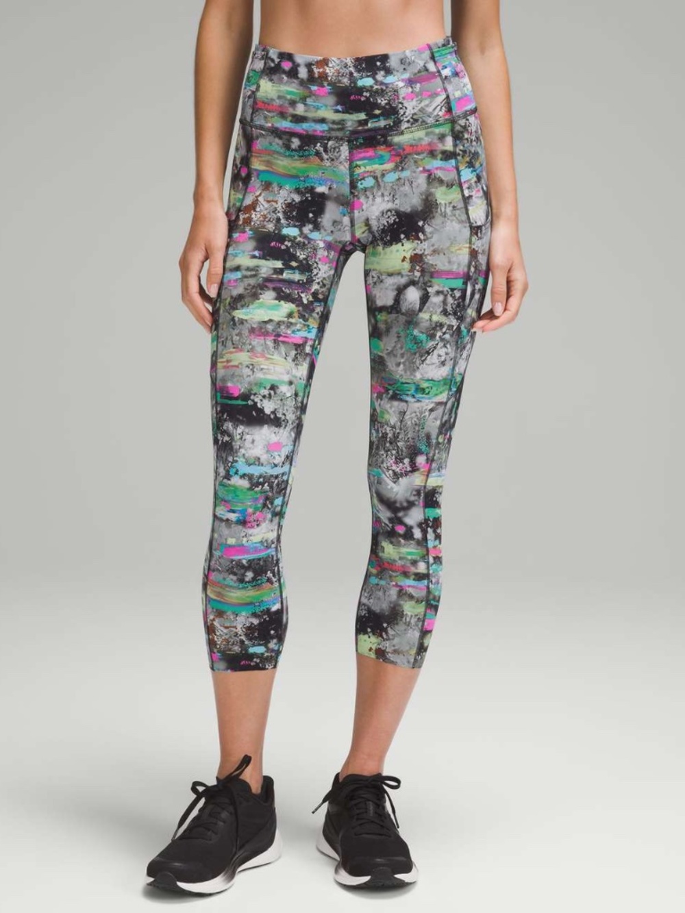 LULULEMON FAST & FREE HIGH RISE CROP LEGGINGS 23" SIZE 6!